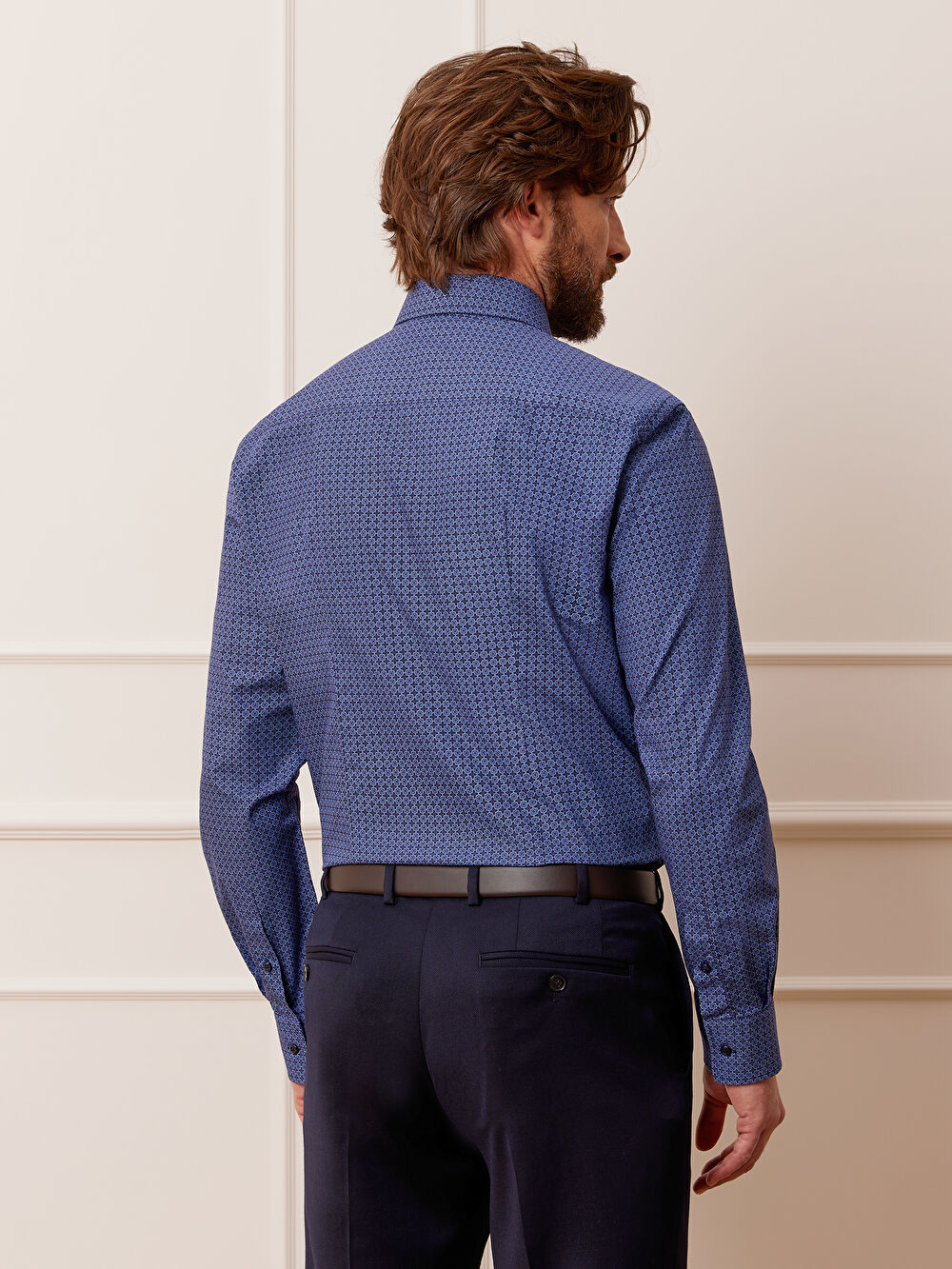 GRANATOWA KOSZULA ROMA DŁUGI RĘKAW - 6