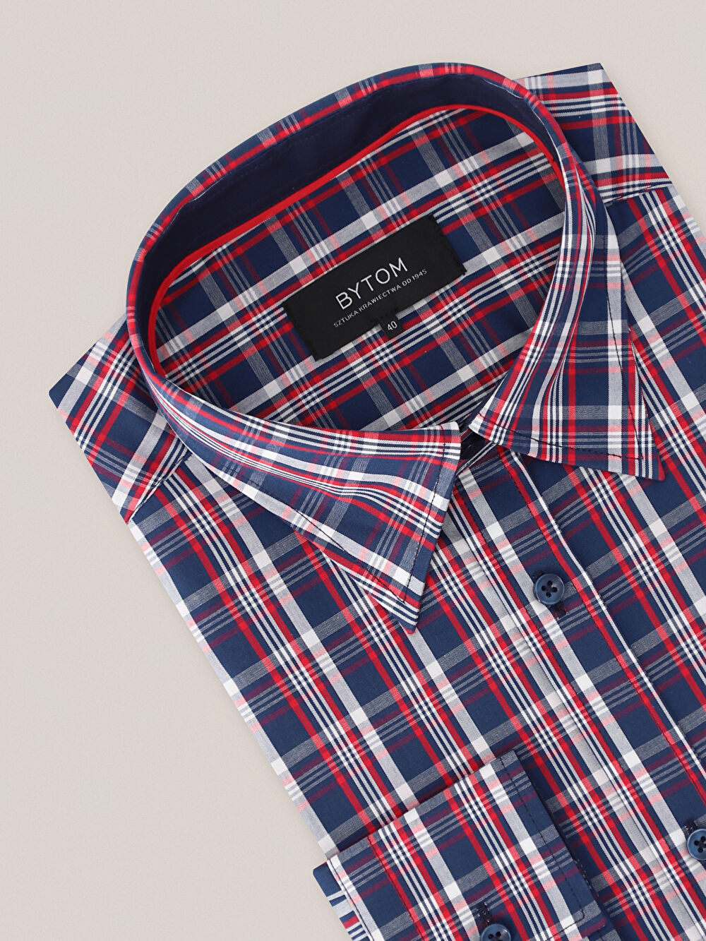 GRANATOWA KOSZULA CAPRI DŁUGI RĘKAW - 2