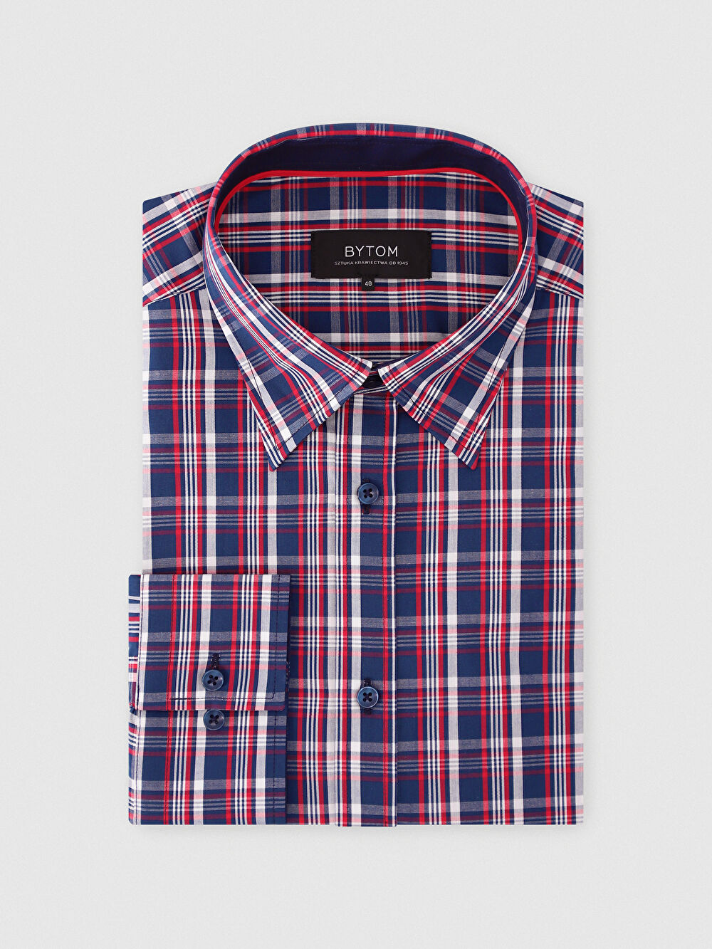 GRANATOWA KOSZULA CAPRI DŁUGI RĘKAW - 2