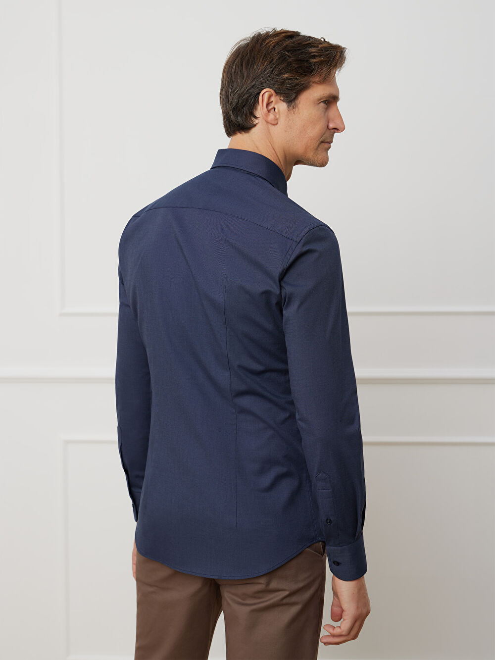 GRANATOWA KOSZULA CAPRI DŁUGI RĘKAW - 4