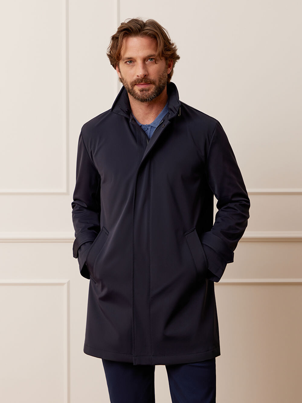 GRANATOWA KURTKA CARLOW