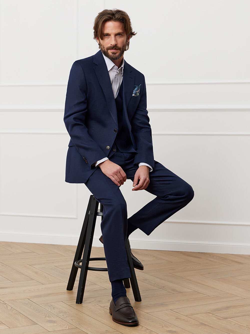 GRANATOWA MARYNARKA TURYN DO GARNITURU - MIKSUJ I ŁĄCZ - 3