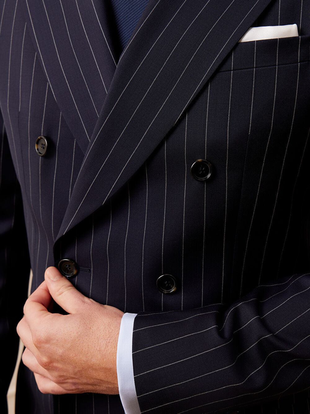 GRANATOWA DWURZĘDOWA MARYNARKA DO GARNITURU - MIKSUJ I ŁĄCZ - 6