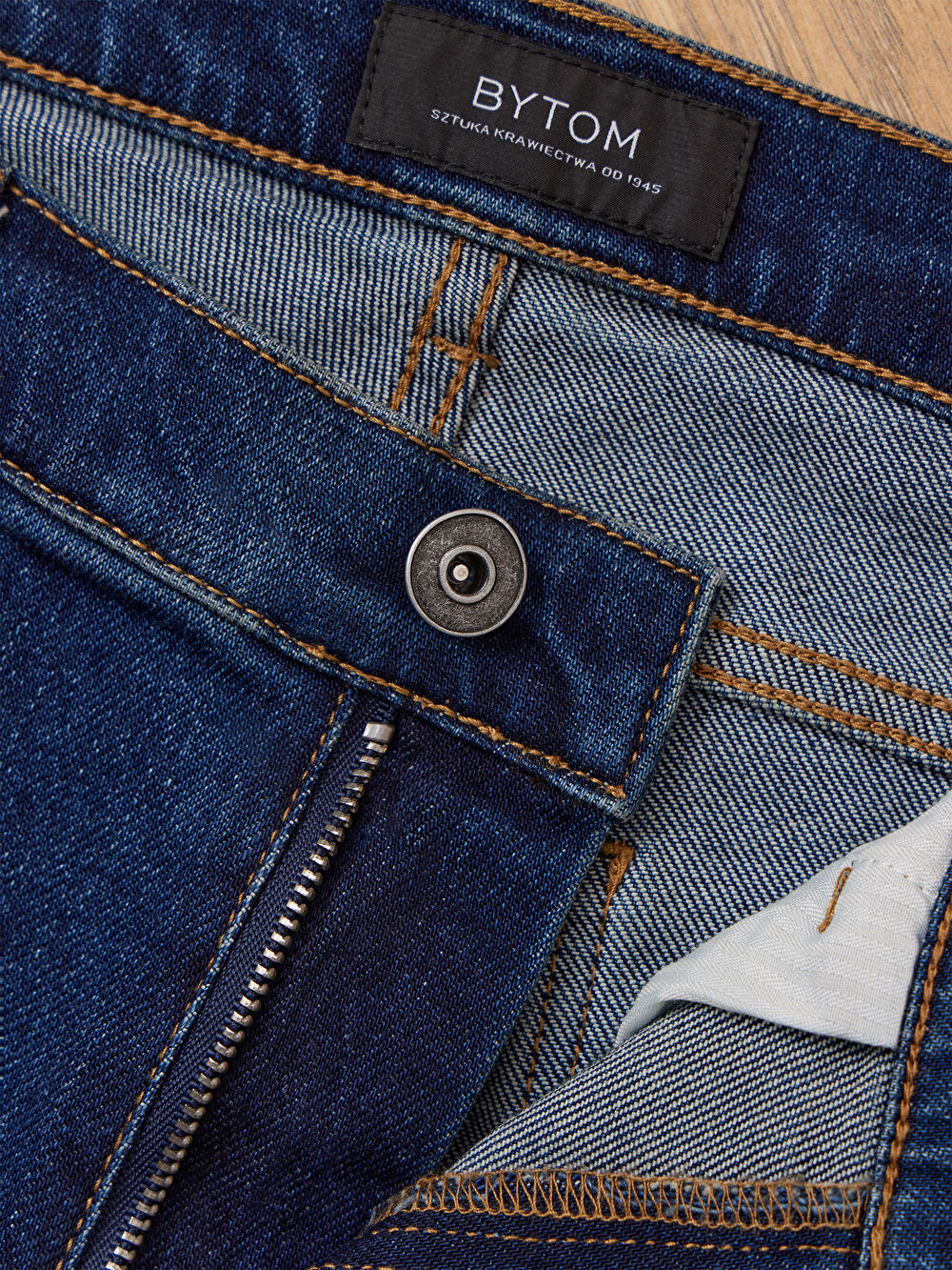 GRANATOWE JEANSY GENESON - 3