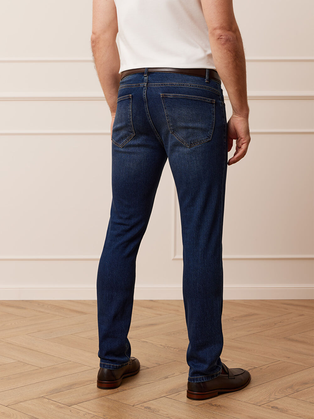 GRANATOWE JEANSY GENESON - 4