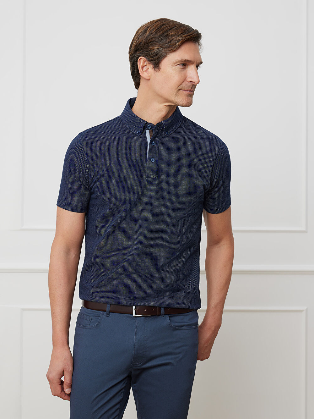 GRANATOWE POLO ENNIS