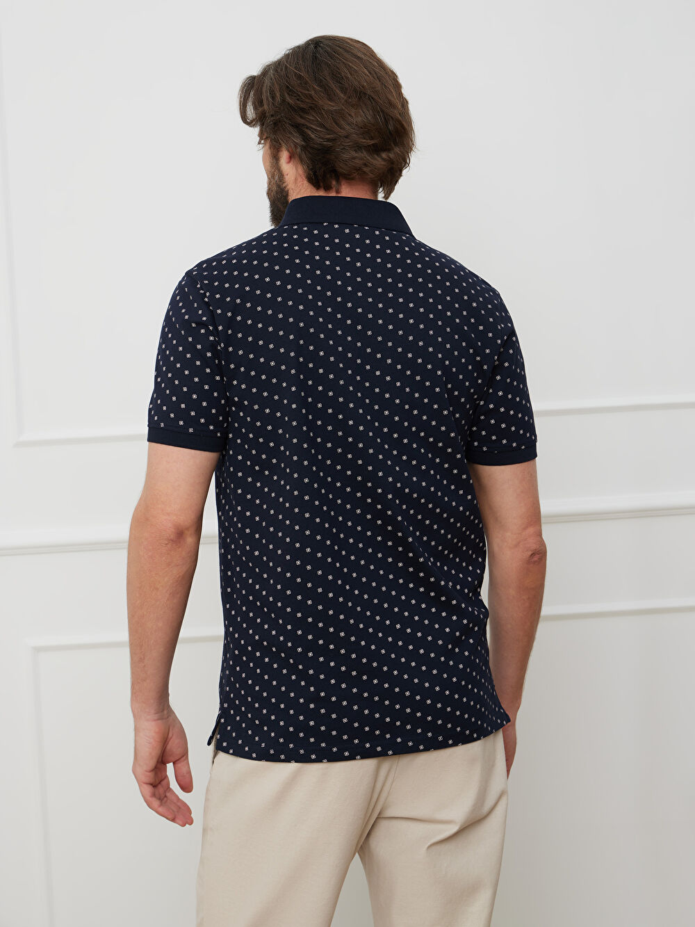 GRANATOWE KLASYCZNE POLO KROSFORD - 3