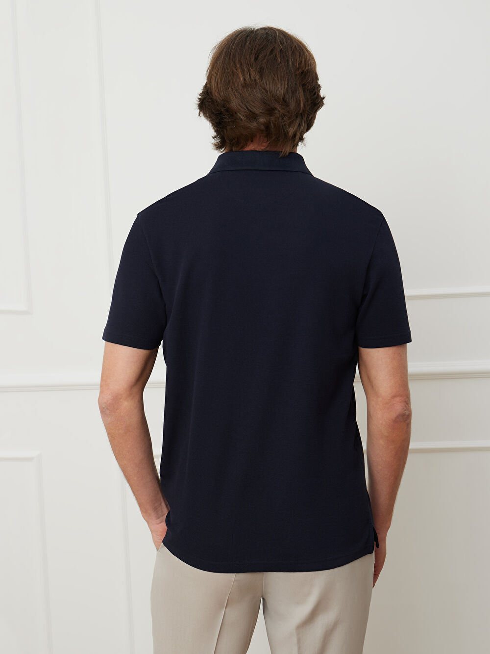 GRANATOWE KLASYCZNE POLO WATTSOF - 3