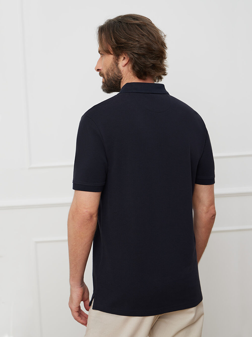 GRANATOWE KLASYCZNE POLO FISHLAM - 3