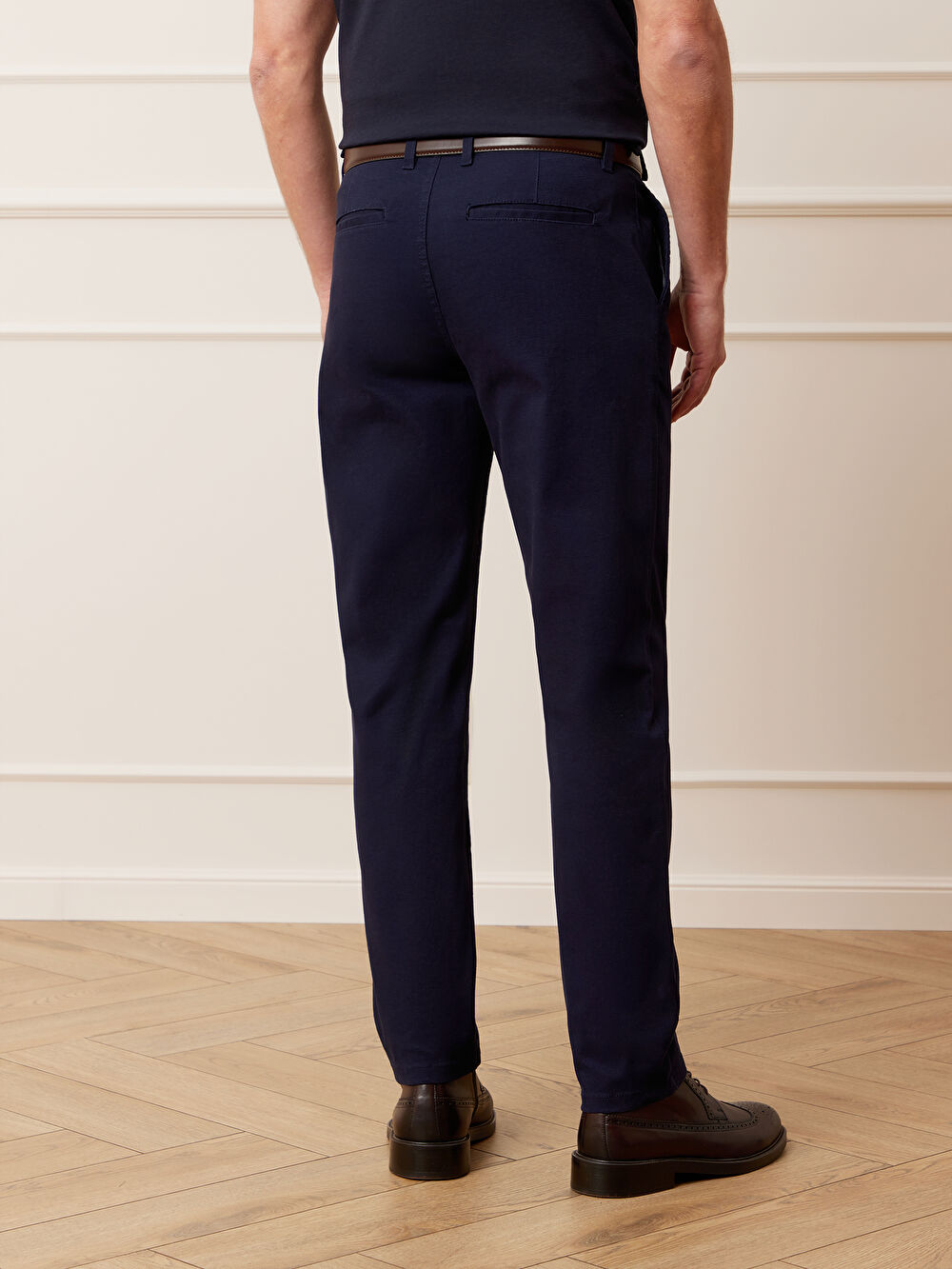 GRANATOWE SPODNIE LUNGON - 6