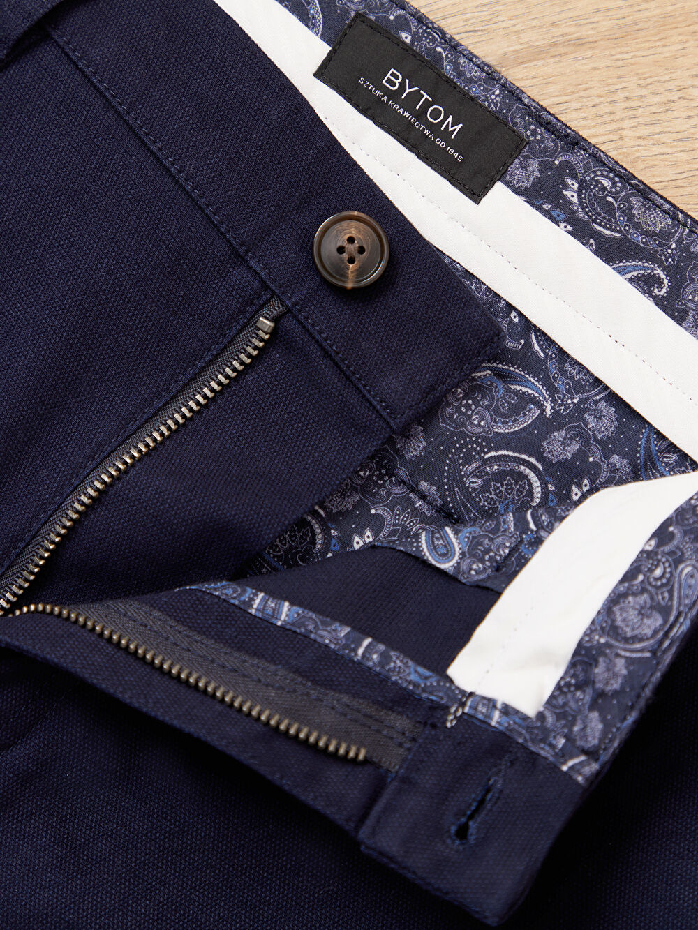 GRANATOWE SPODNIE LUNGON - 3