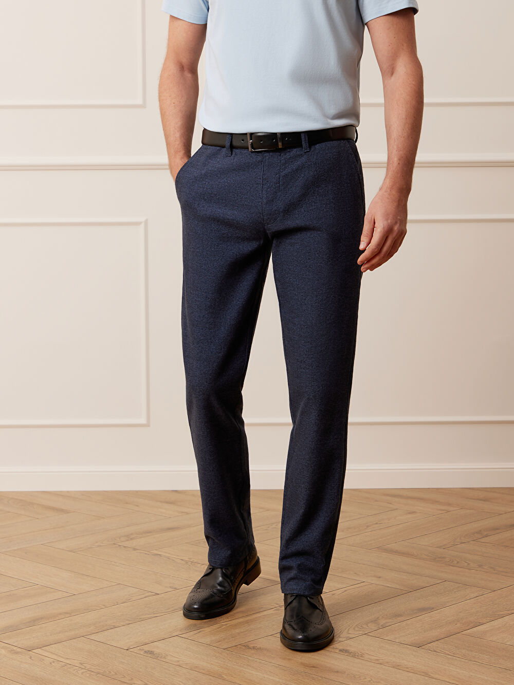 GRANATOWE SPODNIE ASAKA - 4