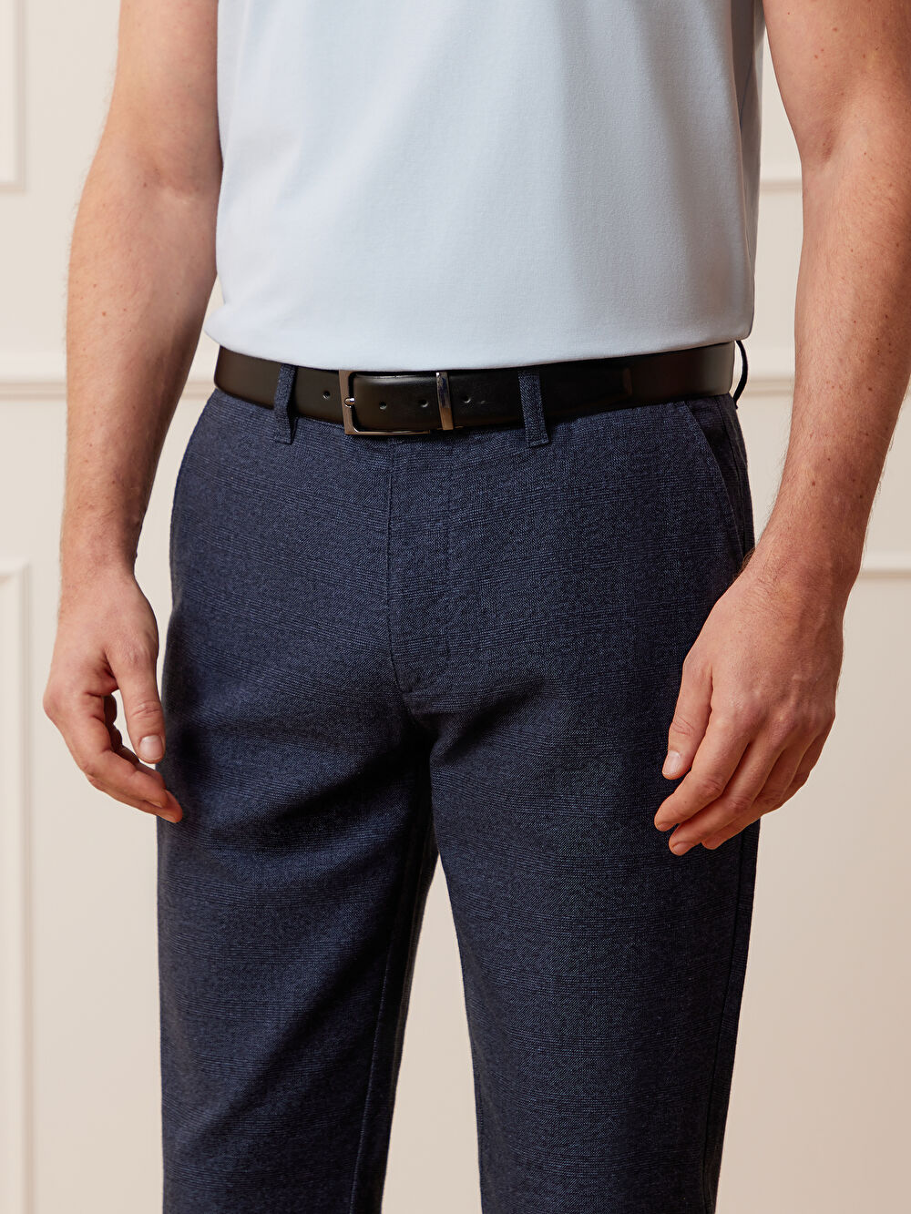 GRANATOWE SPODNIE ASAKA - 5