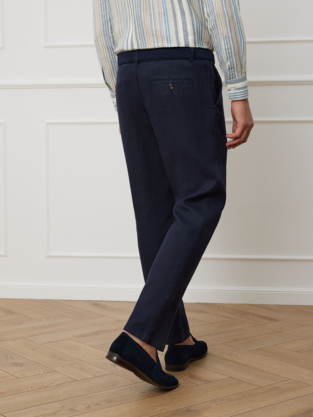 GRANATOWE SPODNIE CANEY - 2