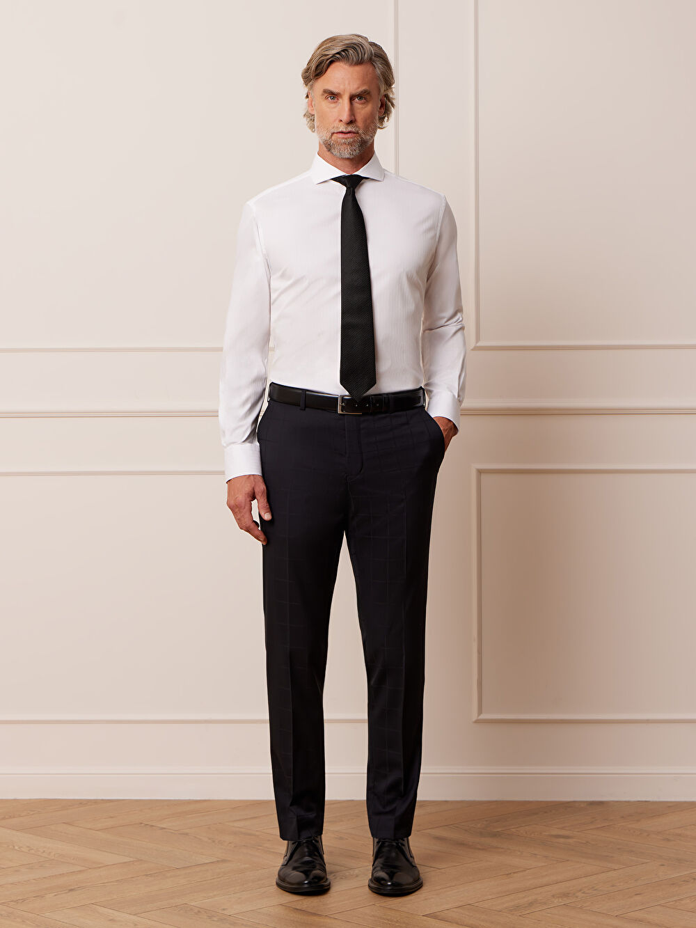 GRANATOWE SPODNIE DO GARNITURU - MIKSUJ I ŁĄCZ