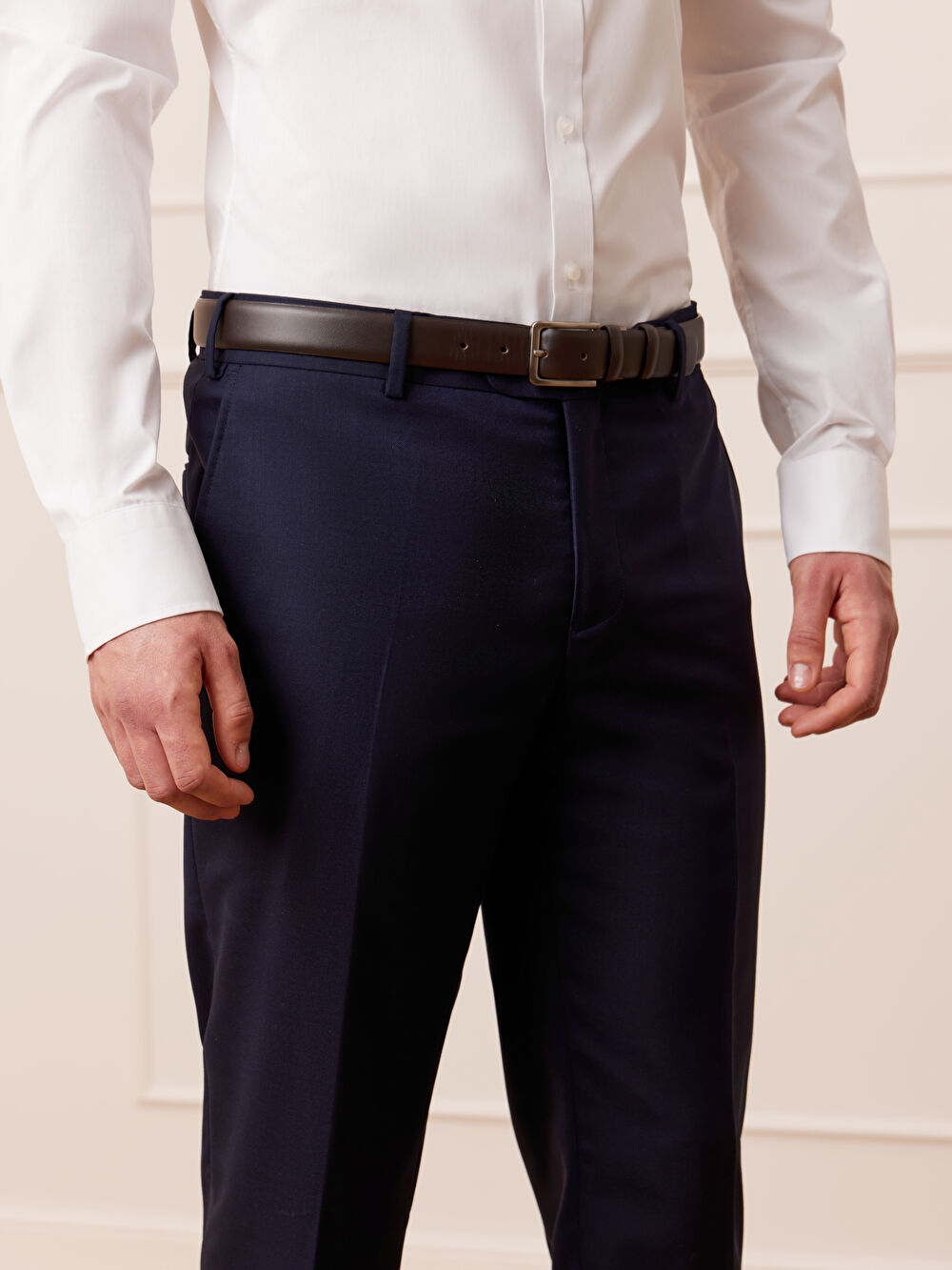 GRANATOWE SPODNIE DO GARNITURU - MIKSUJ I ŁĄCZ - 4