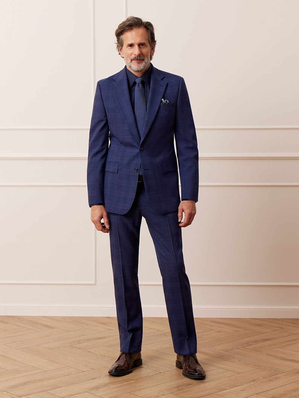 GRANATOWE SPODNIE DO GARNITURU - MIKSUJ I ŁĄCZ