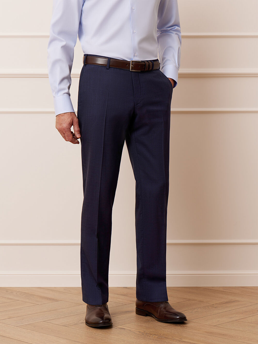 GRANATOWE SPODNIE DO GARNITURU - MIKSUJ I ŁĄCZ - 4