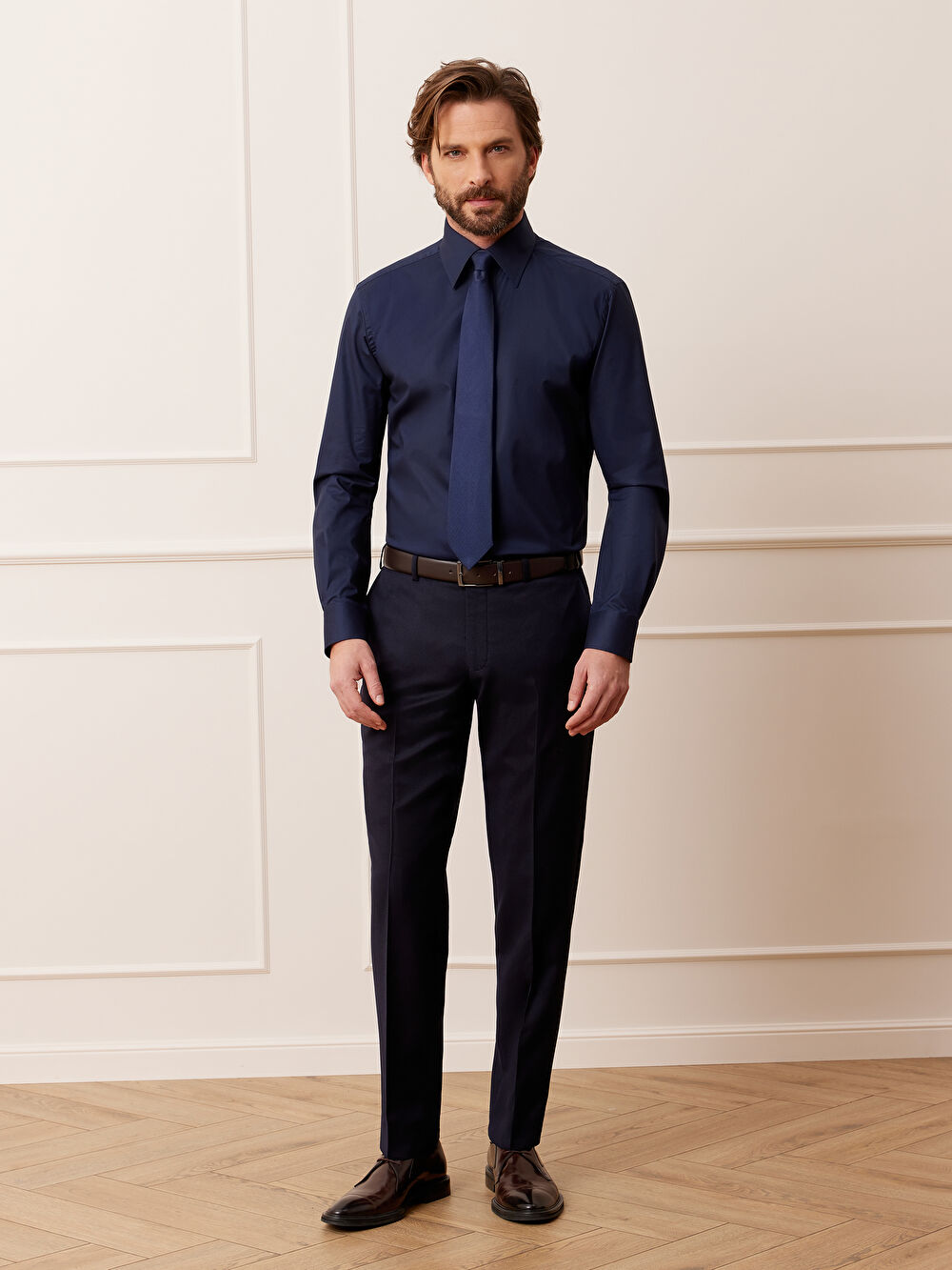 GRANATOWE SPODNIE DO GARNITURU - MIKSUJ I ŁĄCZ