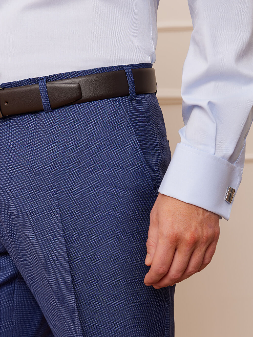 GRANATOWE SPODNIE DO GARNITURU - MIKSUJ I ŁĄCZ - 4