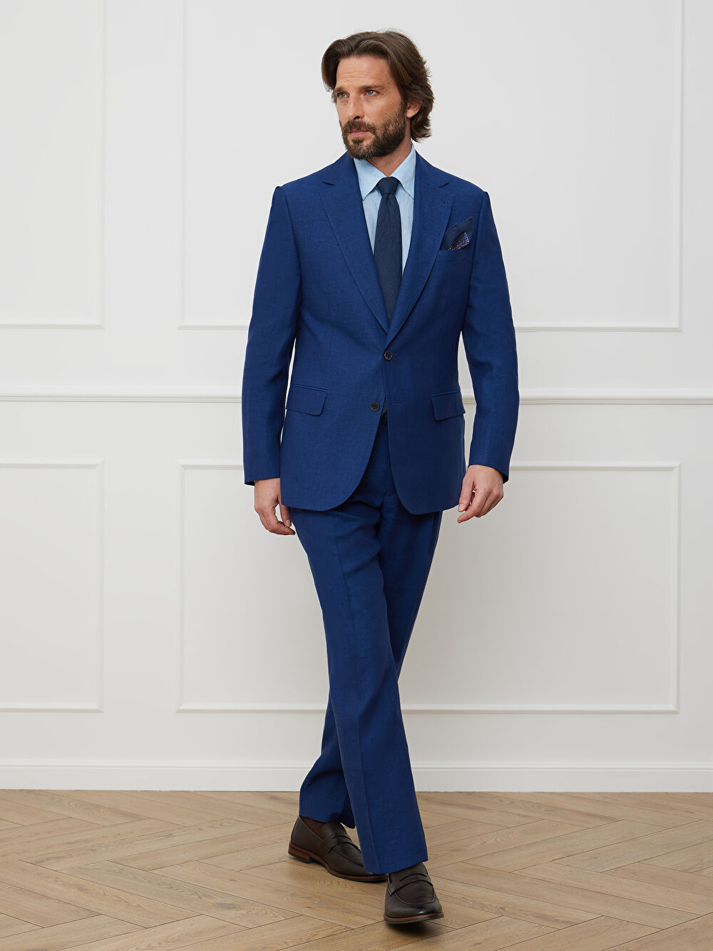 GRANATOWE SPODNIE DO GARNITURU - MIKSUJ I ŁĄCZ - 3