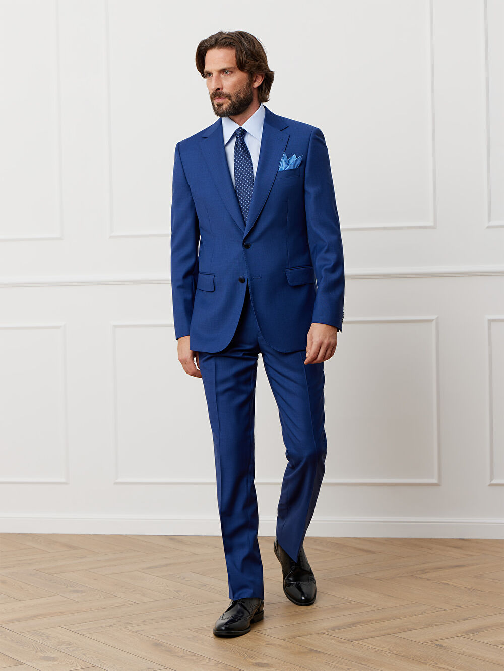 GRANATOWE SPODNIE DO GARNITURU - MIKSUJ I ŁĄCZ - 4