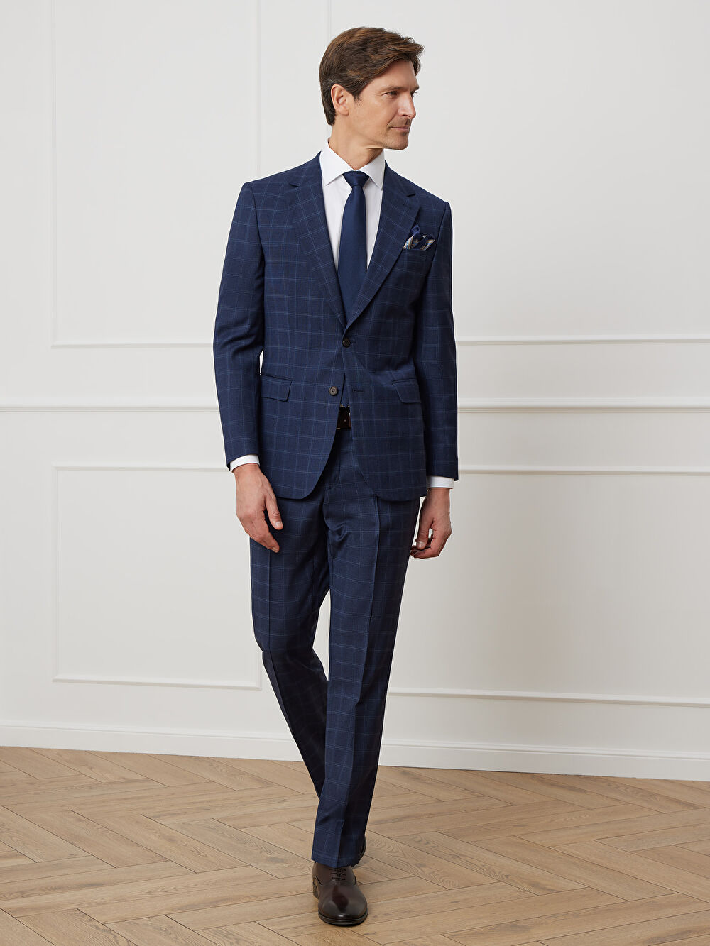 GRANATOWE SPODNIE DO GARNITURU - MIKSUJ I ŁĄCZ - 4