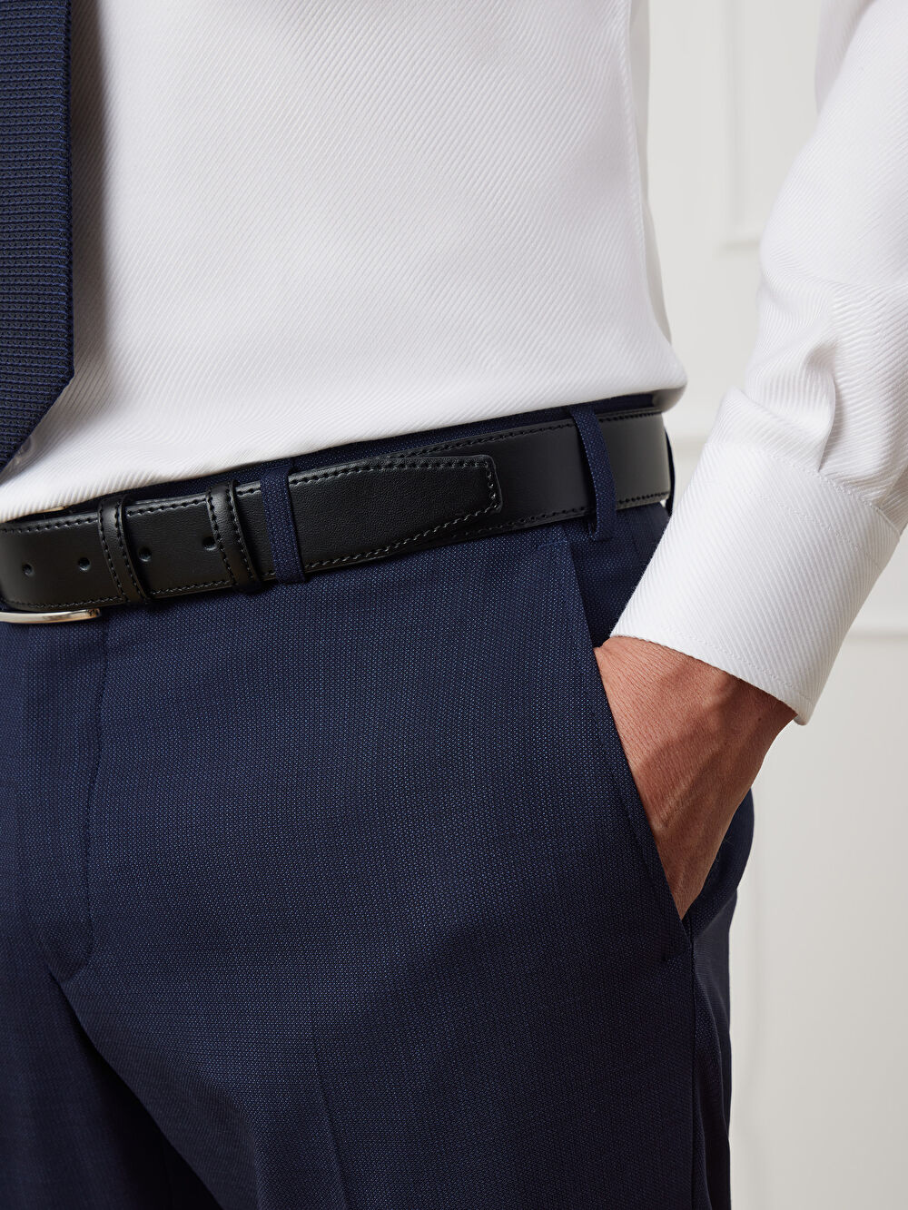 GRANATOWE SPODNIE DO GARNITURU - MIKSUJ I ŁĄCZ - 4