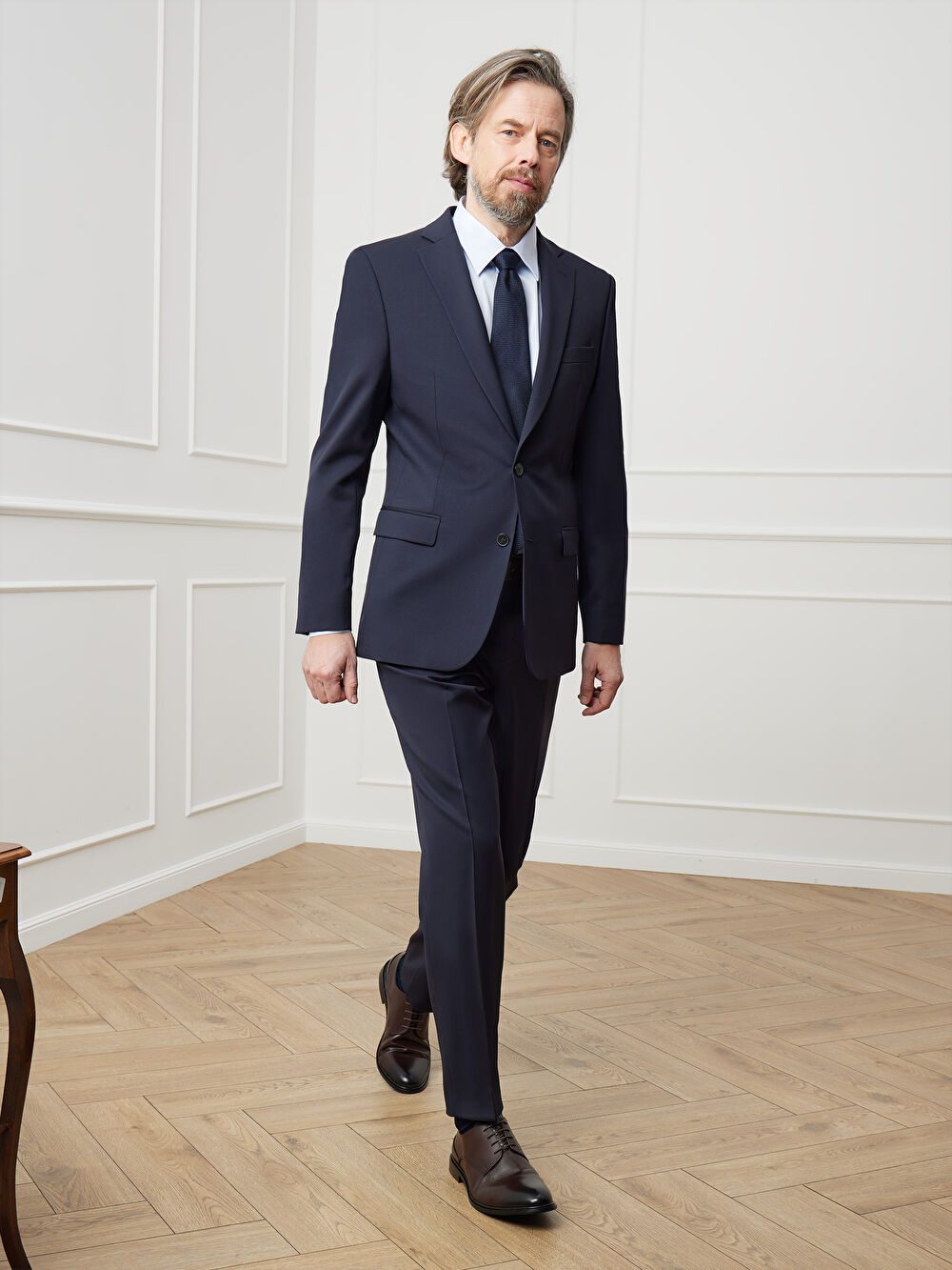 GRANATOWE SPODNIE GENEVA DO GARNITURU - MIKSUJ I ŁĄCZ - 6