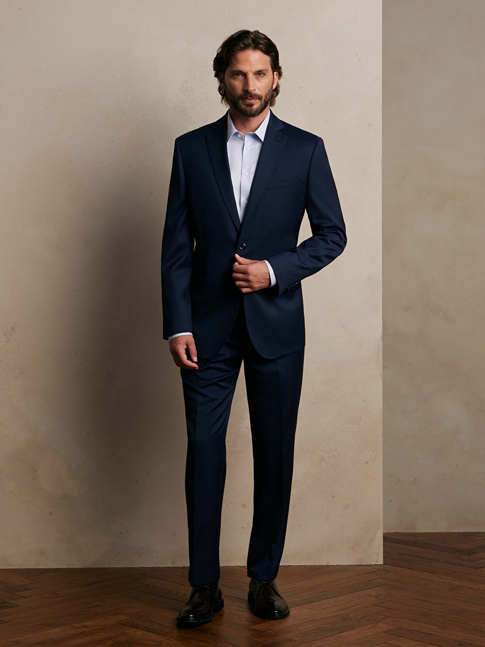 GRANATOWE SPODNIE LIZBONA DO GARNITURU - MIKSUJ I ŁĄCZ