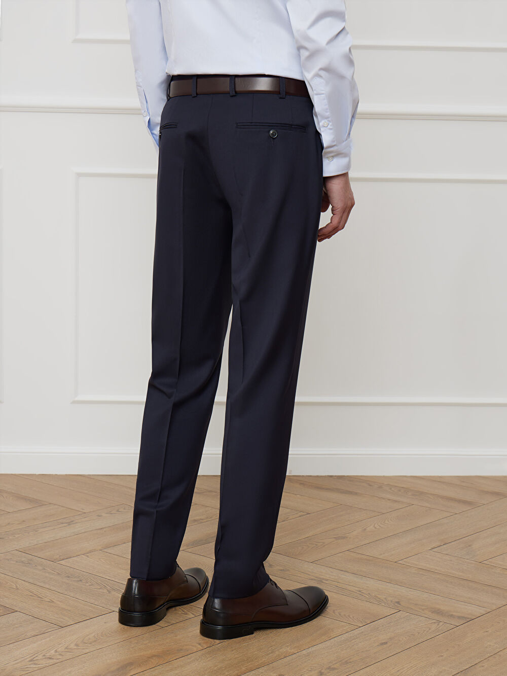 GRANATOWE SPODNIE GENEVA DO GARNITURU - MIKSUJ I ŁĄCZ - 4