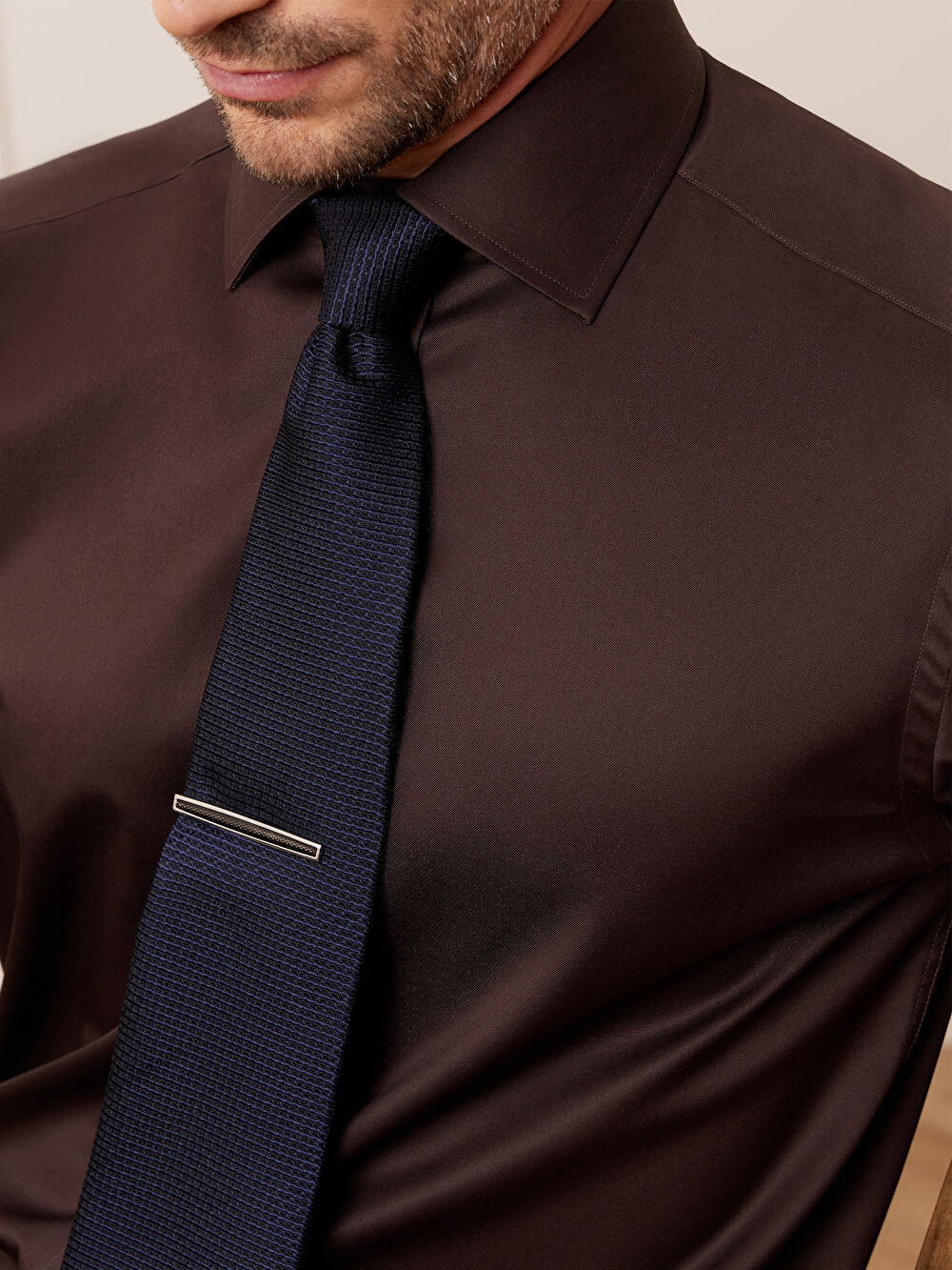 GRANATOWY KRAWAT - 4