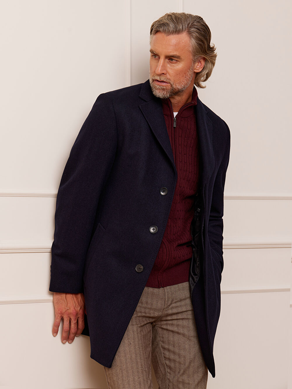 GRANATOWY PŁASZCZ KORDOBA - 6