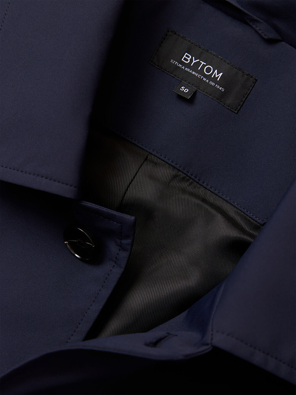 GRANATOWY PŁASZCZ METZ - 3