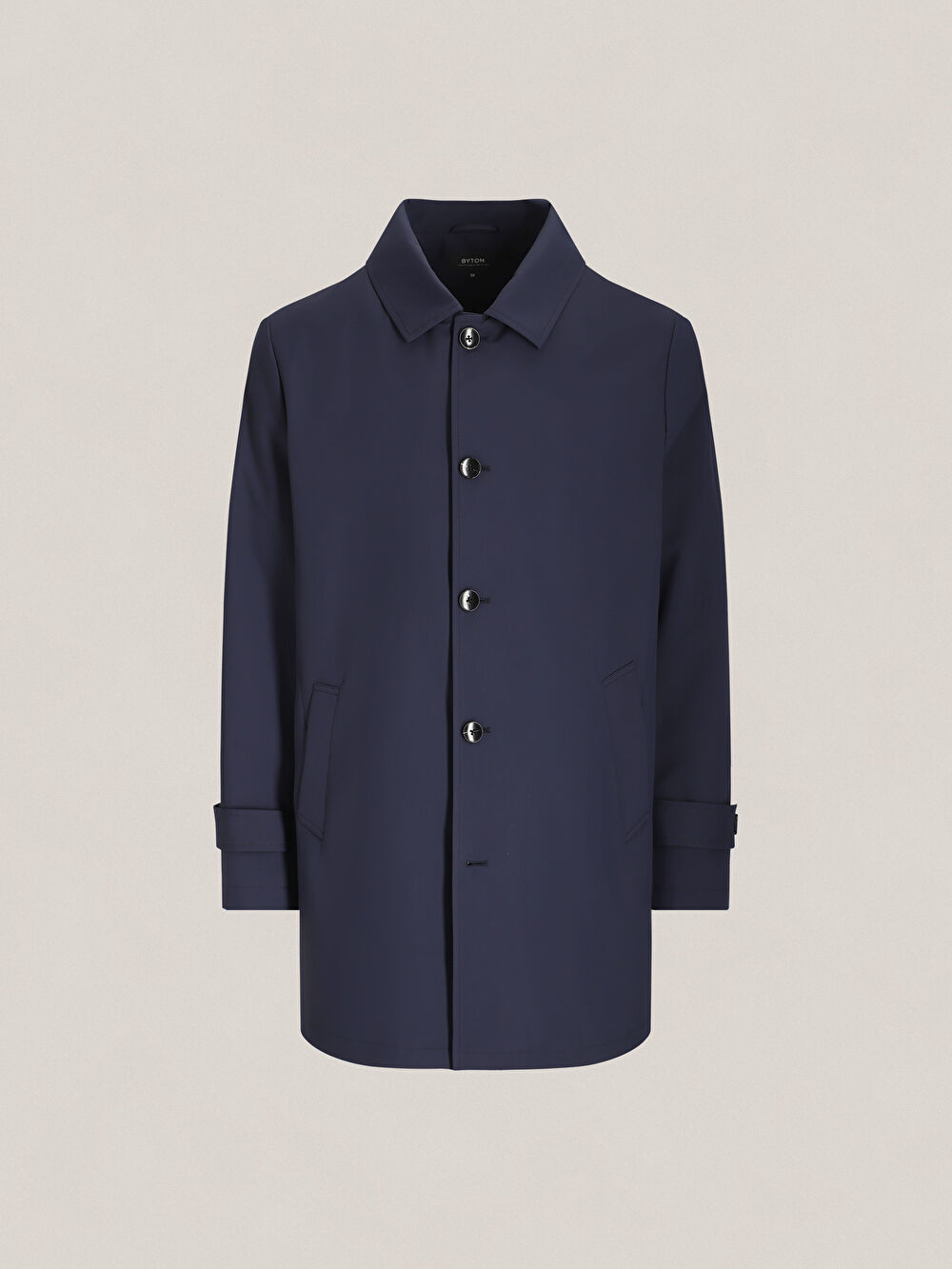 GRANATOWY PŁASZCZ METZ - 2