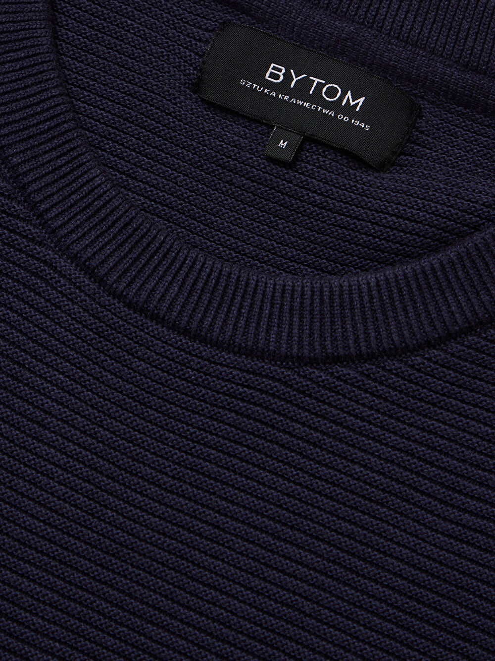 GRANATOWY SWETER CATON - 3