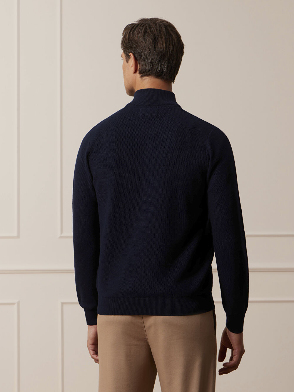GRANATOWY SWETER MOSTYN - 6