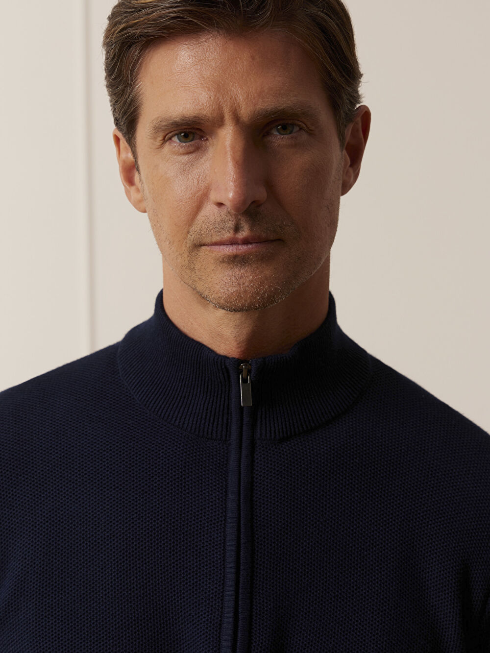 GRANATOWY SWETER MOSTYN - 5