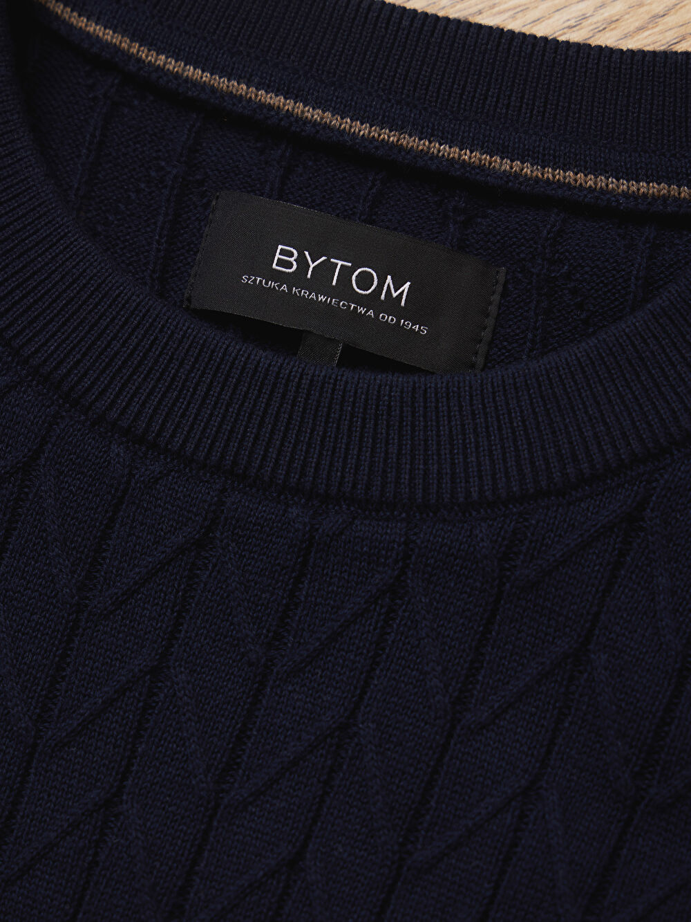 GRANATOWY SWETER SNEEM - 3