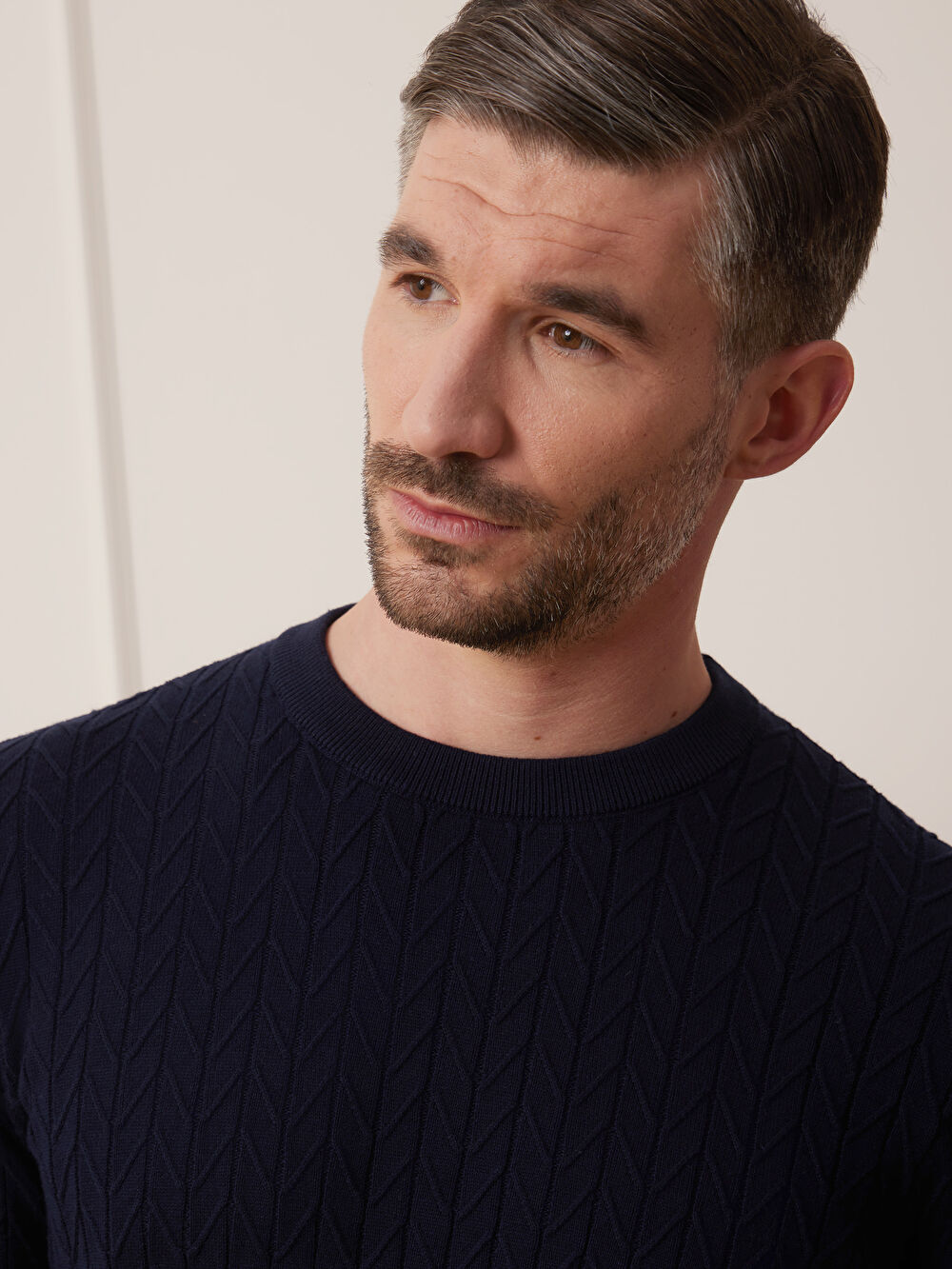GRANATOWY SWETER SNEEM - 6