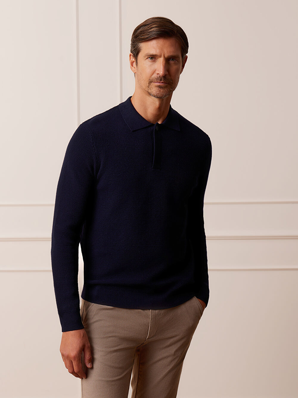 GRANATOWE SWETER JUKON - 2