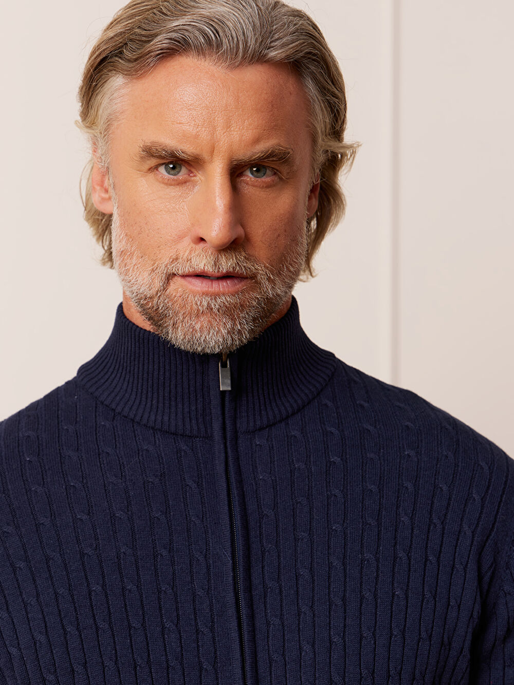 GRANATOWY SWETER SLIGO - 5