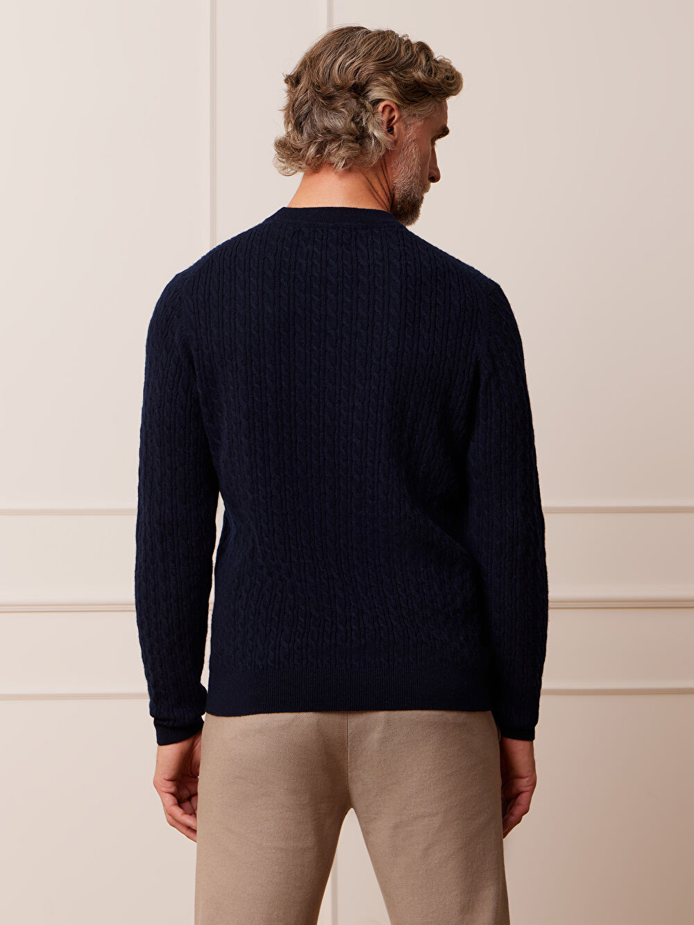 GRANATOWY SWETER JULIMES - 5