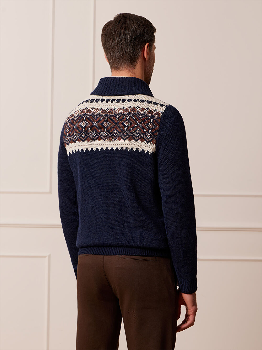 GRANATOWY SWETER CAMDEN - 6