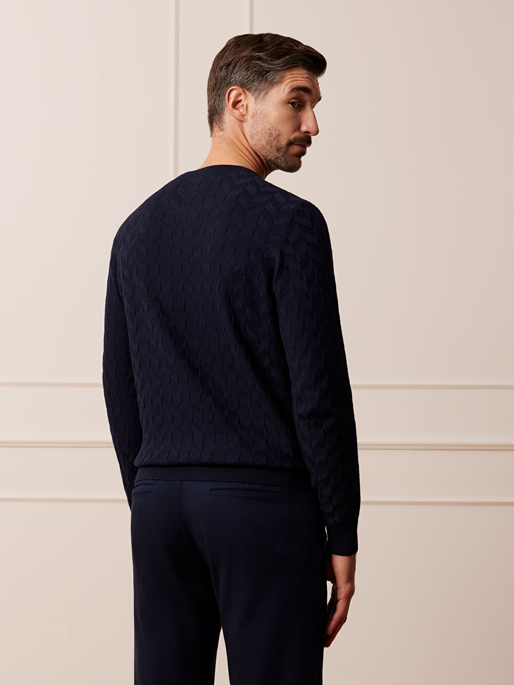 GRANATOWY SWETER JOSHUA - 5