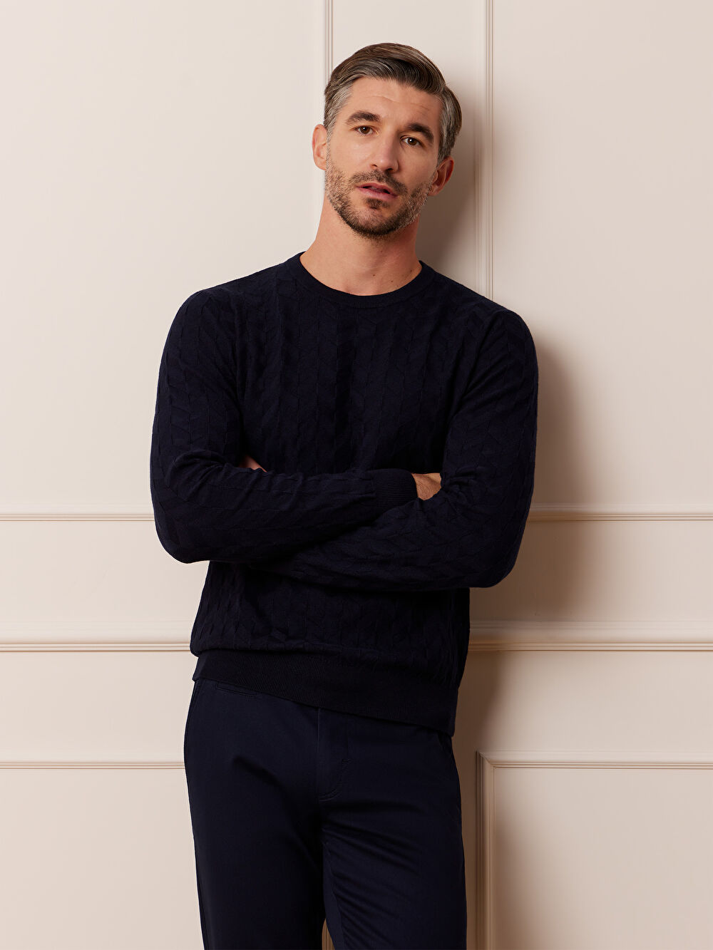 GRANATOWY SWETER JOSHUA - 6