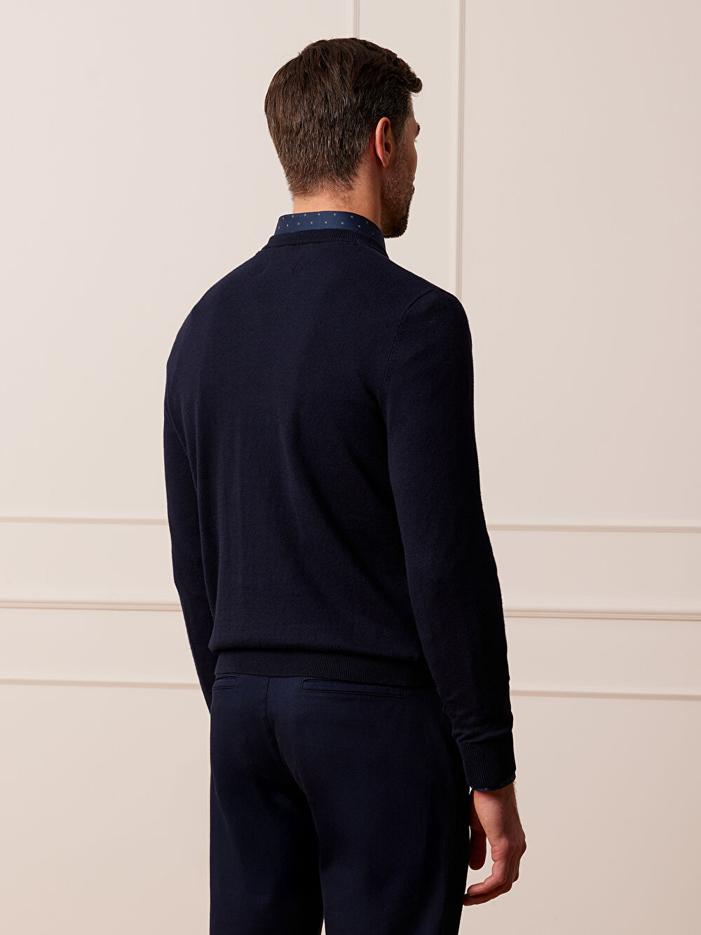 GRANATOWY SWETER PEASTON - 6