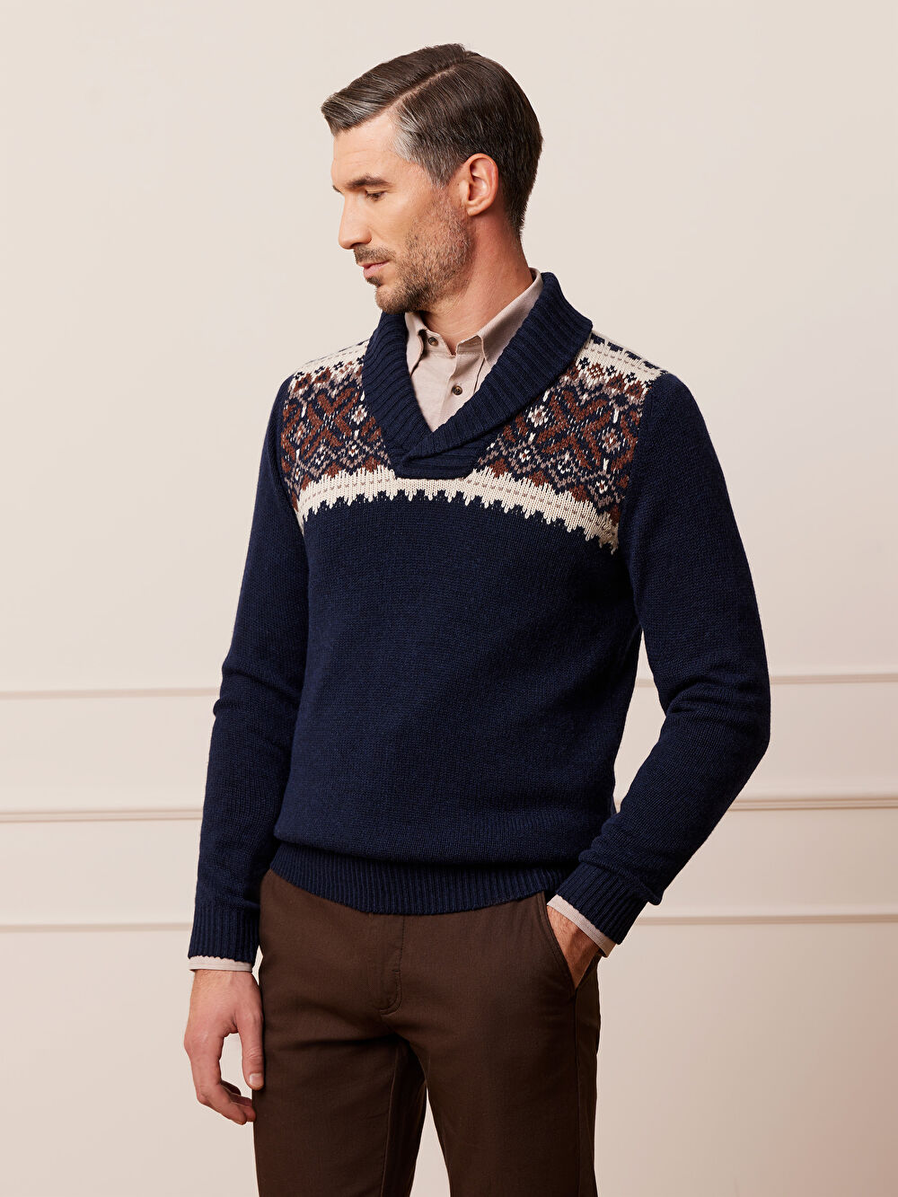 GRANATOWY SWETER CAMDEN