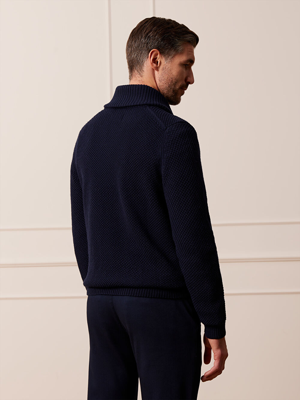 GRANATOWY SWETER CAMDEN - 5