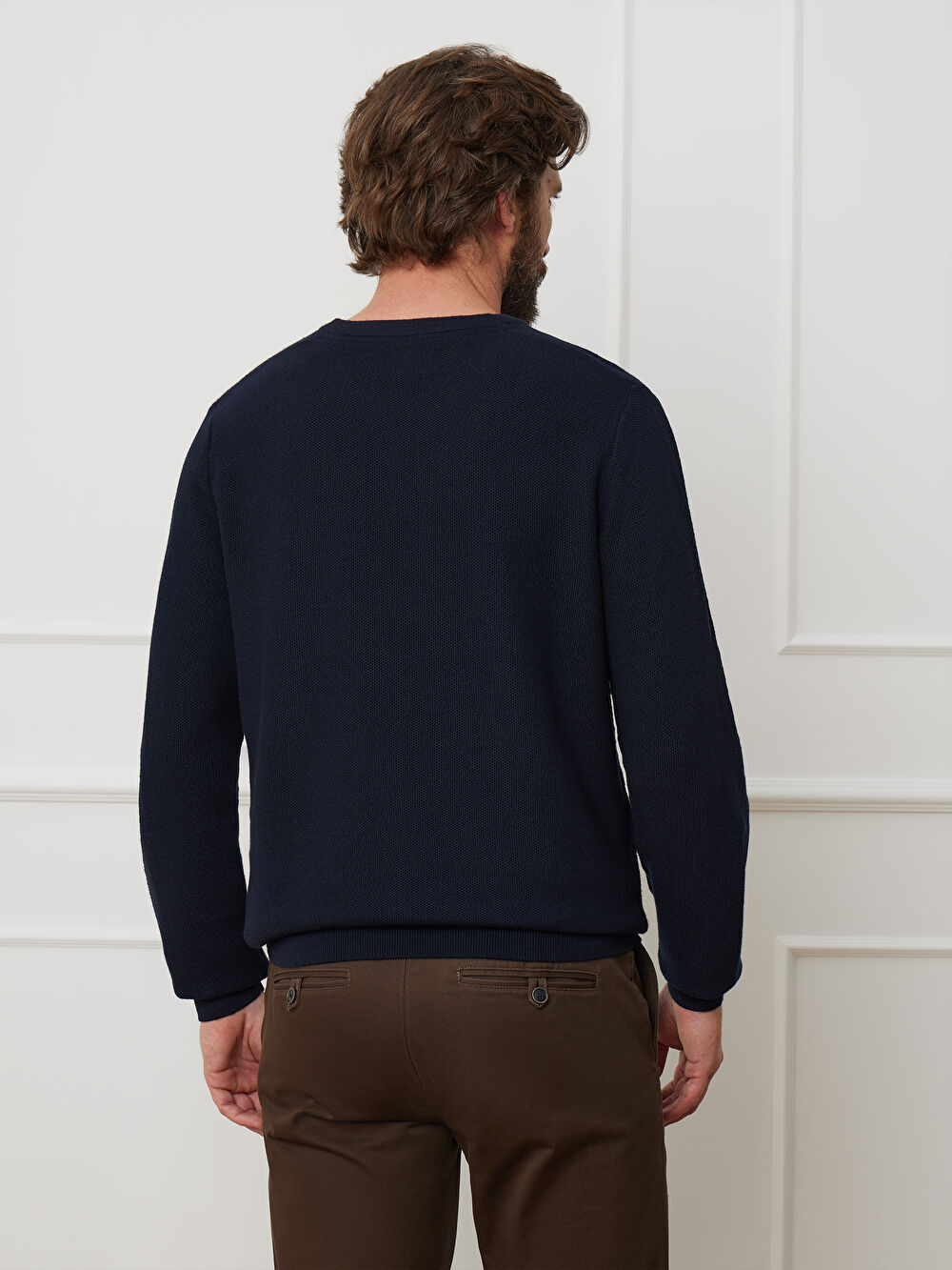 GRANATOWY SWETER ALBERTO - 3